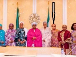 Wanted By EFCC, Yahaya Bello's Wife Spotted In Aso Rock