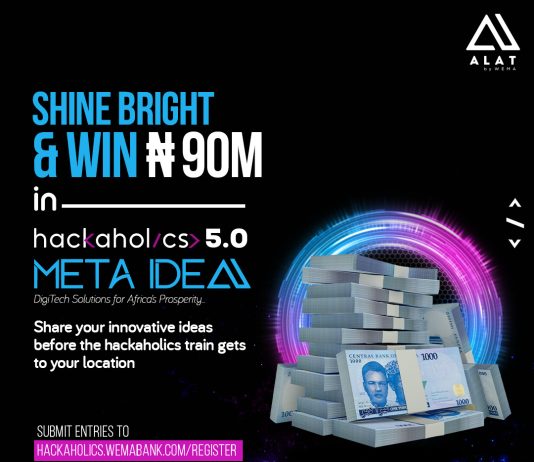 Wema Bank Opens Registrations to Participants Across Unlimited Verticals For HACKAHOLICS 5.0 Wema Bank Opens Registrations to Participants Across Unlimited Verticals For HACKAHOLICS 5.0