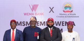 Wema Bank Empowers 100,000 MSMEs in Ekiti State Wema Bank Empowers 100,000 MSMEs in Ekiti State