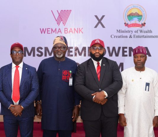 Wema Bank Empowers 100,000 MSMEs in Ekiti State Wema Bank Empowers 100,000 MSMEs in Ekiti State
